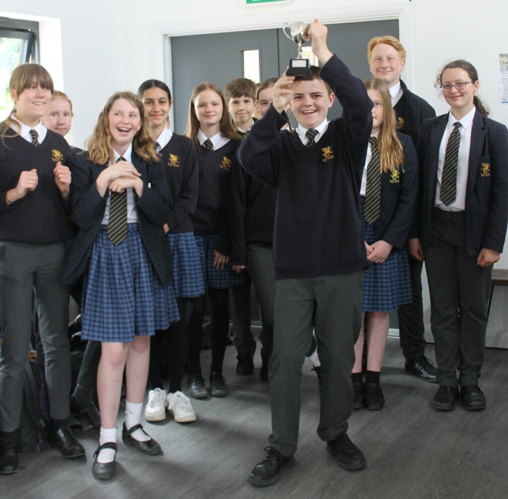 Wyvern College Students Presented With Their Winner s Trophy Wyvern College Students Presented With Their Winner s Trophy