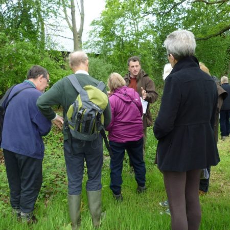 Alex Langlands and Romsey LHS on a walk along the Saxon boundary of the town with Ampfield.