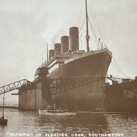 Olympic in floating dock