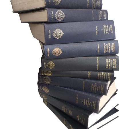 Winchester Studies volumes containing a record of excavations. Image credit WEC