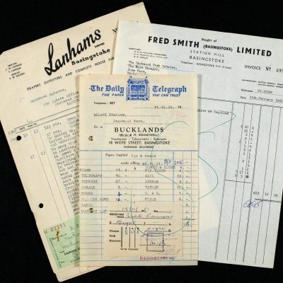 receipts amnd bills 1960's