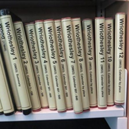 The HRO strongroom contains the collections of 75 different families. The papers of the Jervoise family of Herriard Park alone are contained in 350 boxes (ref. 44M69).
